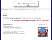 Tablet Screenshot of constructionservices.ca
